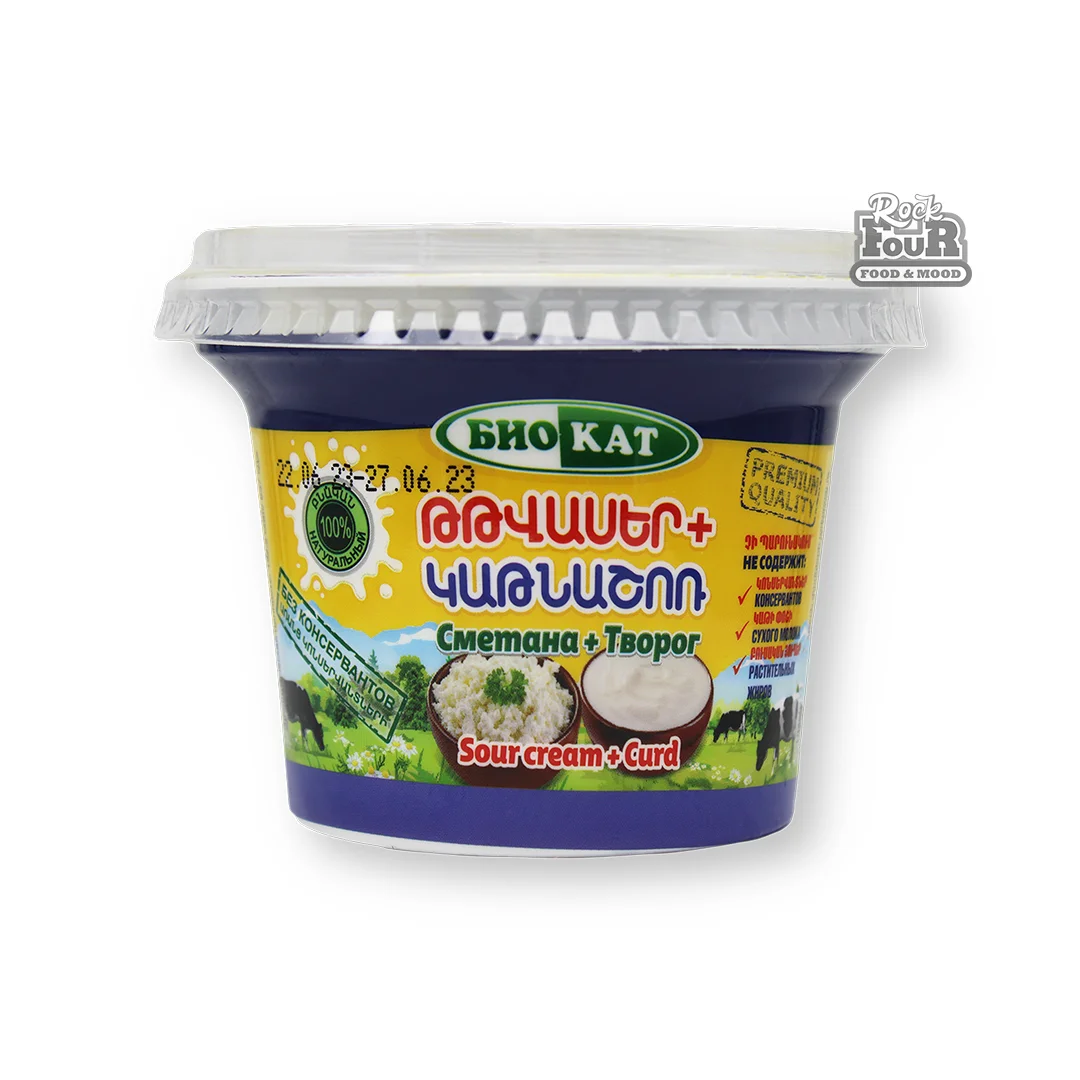 Sour cream + cottage cheese "Biokat" 180g